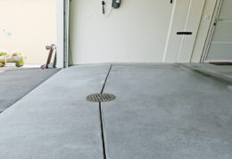 Trockene Garage mit FRISBA®-Bodenwasserablauf